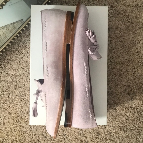 Manolo Blahnik Erica Lilac Suede Loafer 10.5 - Picture 5 of 8
